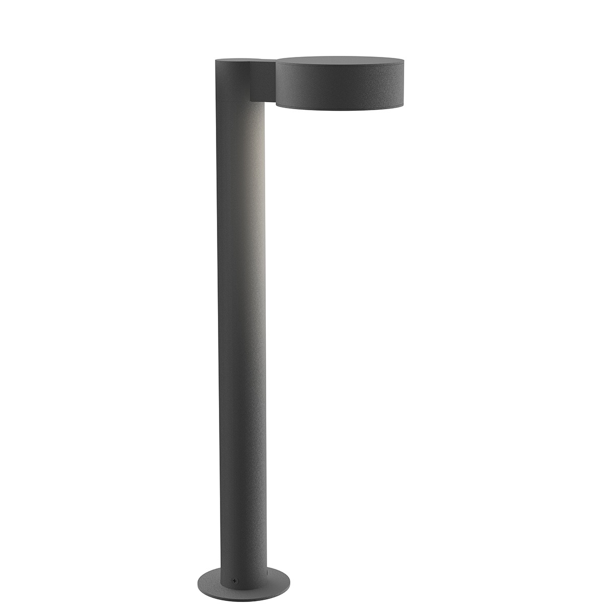 REALS 12 VAC Textured Gray Bollard