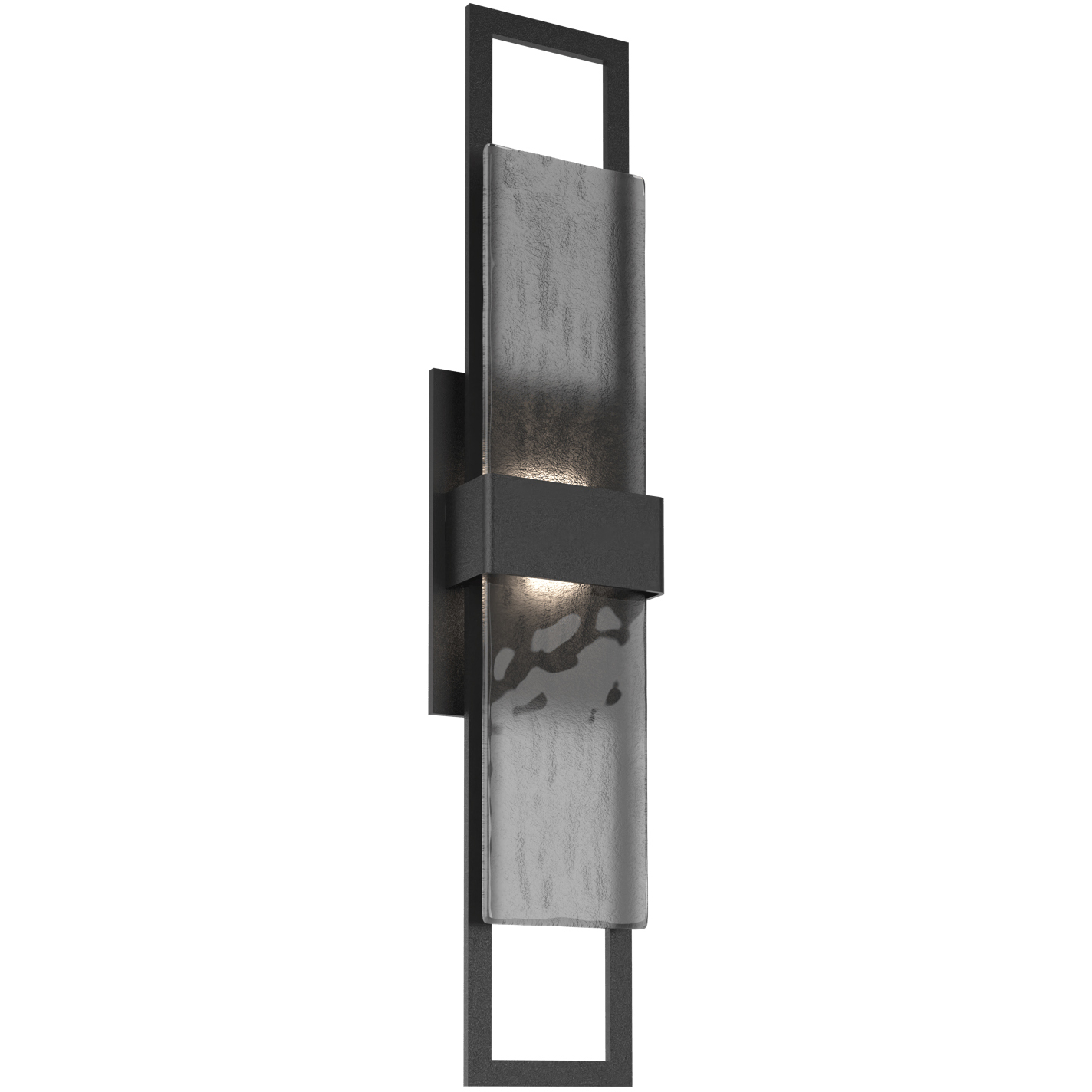 Sasha LED Textured Black Outdoor Sconce