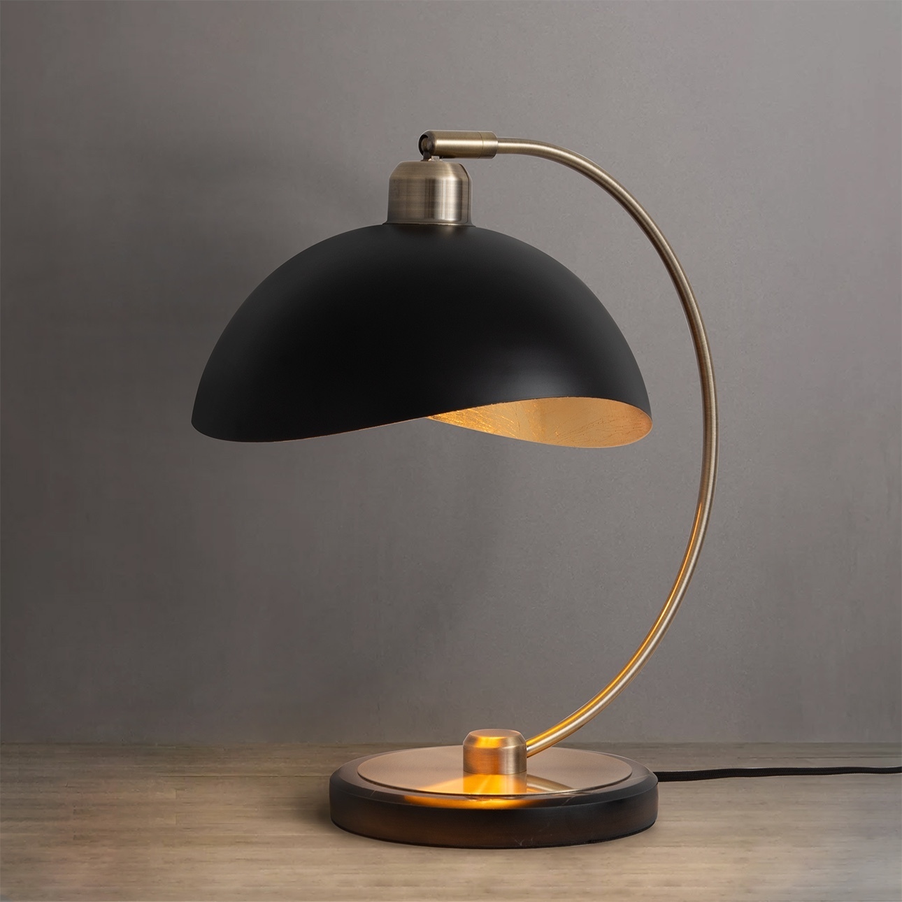 Luna Bella 15 inch 9 watt Weathered Brass Table Lamp Portable Light