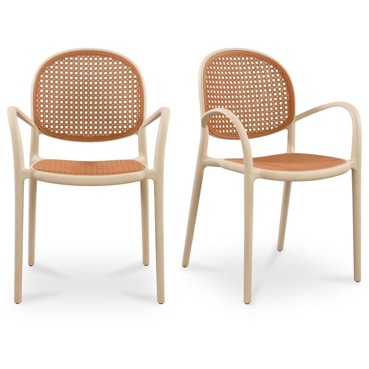 Soren White Outdoor Dining Chair, Set of 2