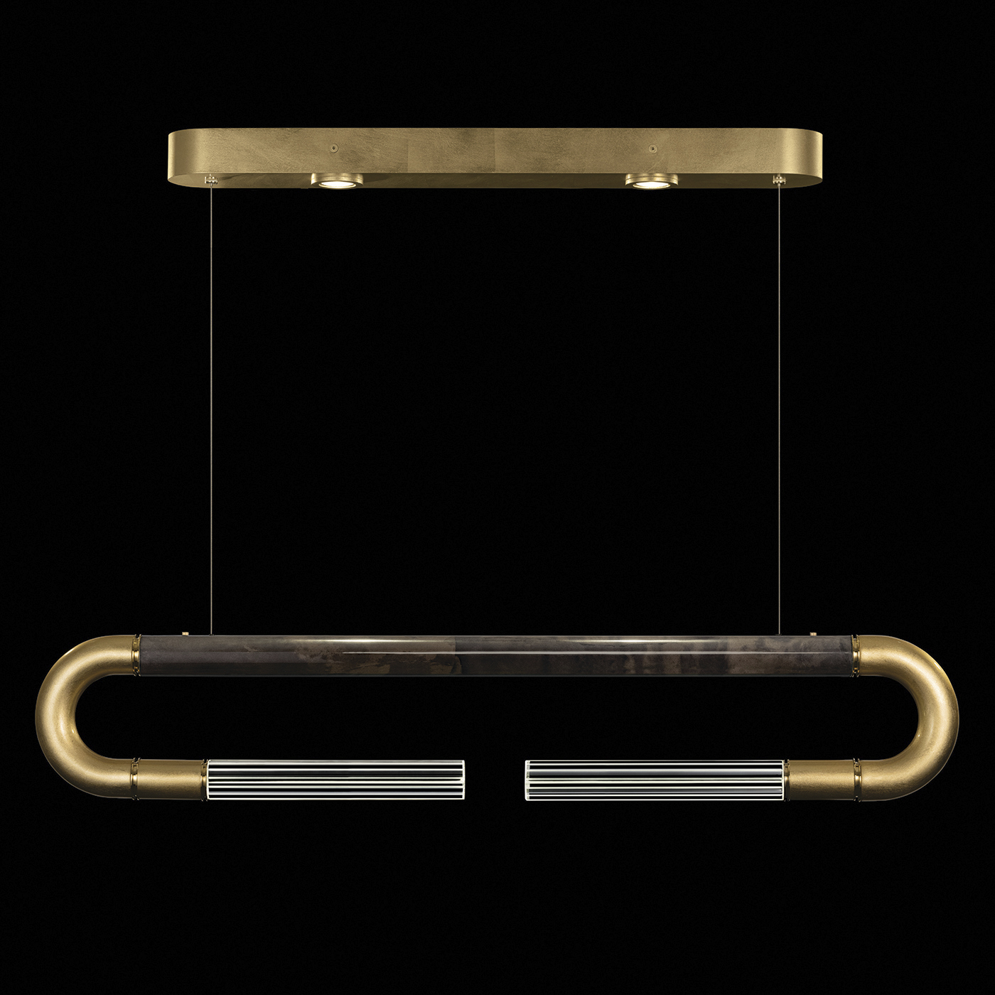 Antonia LED 52 inch Gold Pendant Ceiling Light