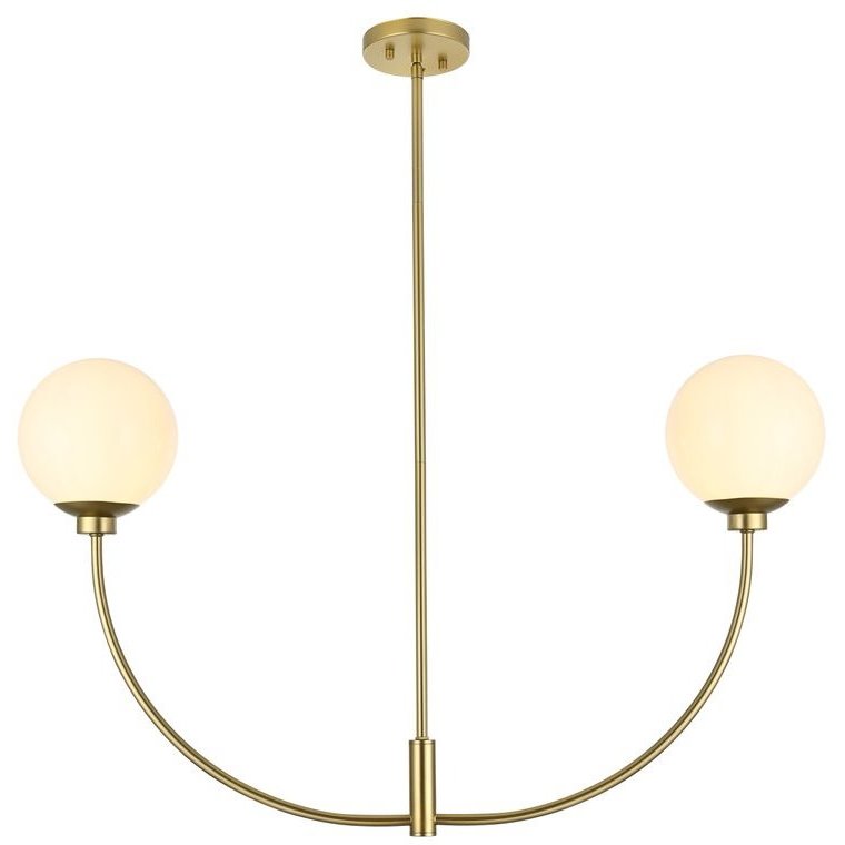Nyomi 2 Light 36 inch Brass Chandelier Ceiling Light