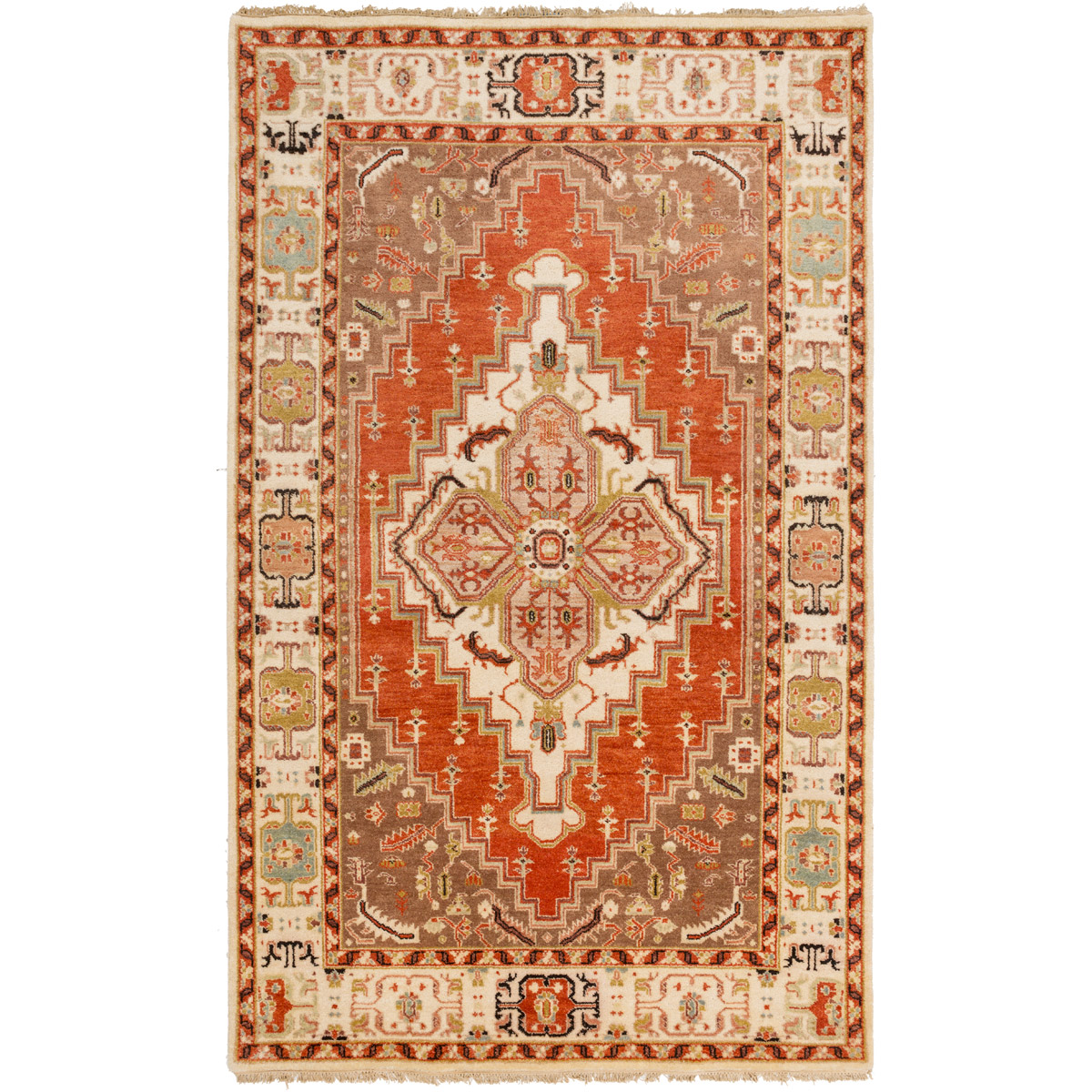 Douglas 102 X 66 inch Clay/Butter/Mauve/Camel/Sea Foam/Navy/Olive Rugs, Wool