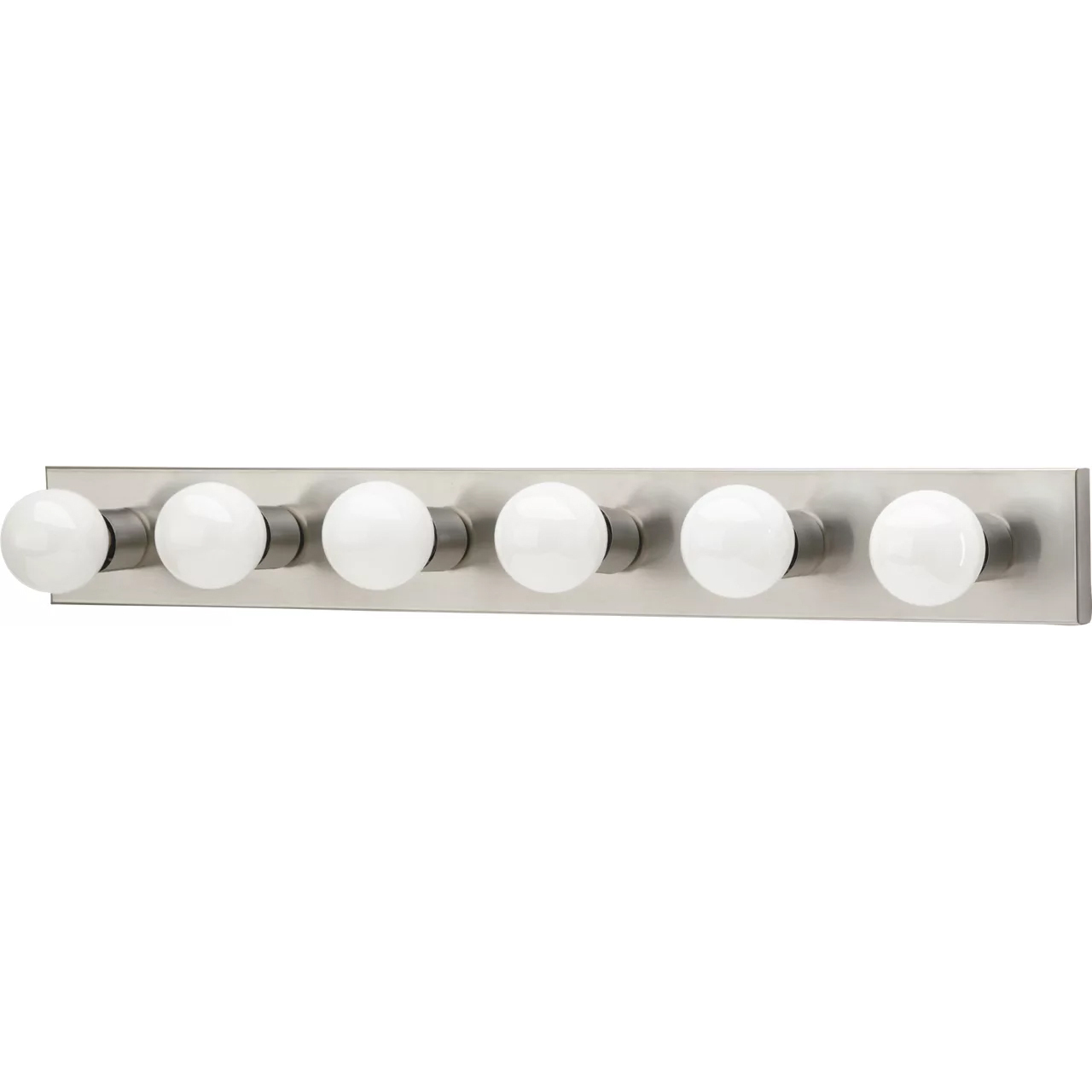 Center Stage 6 Light 36 inch Brushed Stainless Bath Vanity Wall Sconce Wall Light