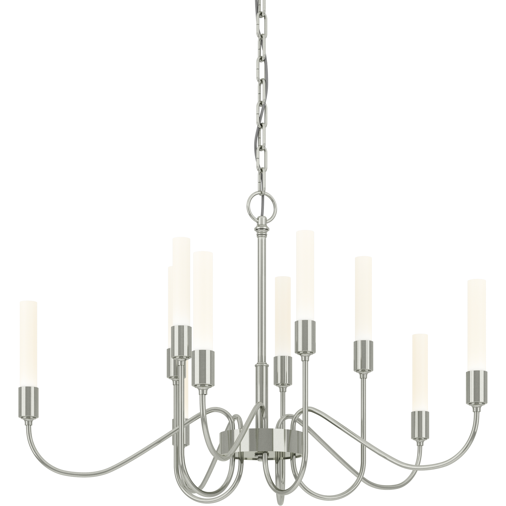 Lisse 10 Light 28.3 inch Sterling Chandelier Ceiling Light, 10 Arm