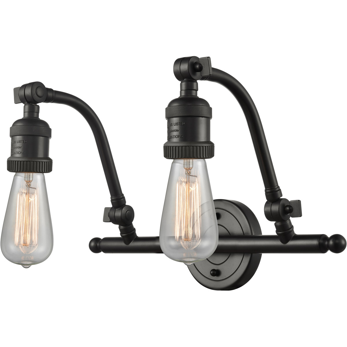 Franklin Restoration Bare Bulb LED 15 inch Oil Rubbed Bronze Bath Vanity Light Wall Light, Franklin Restoration