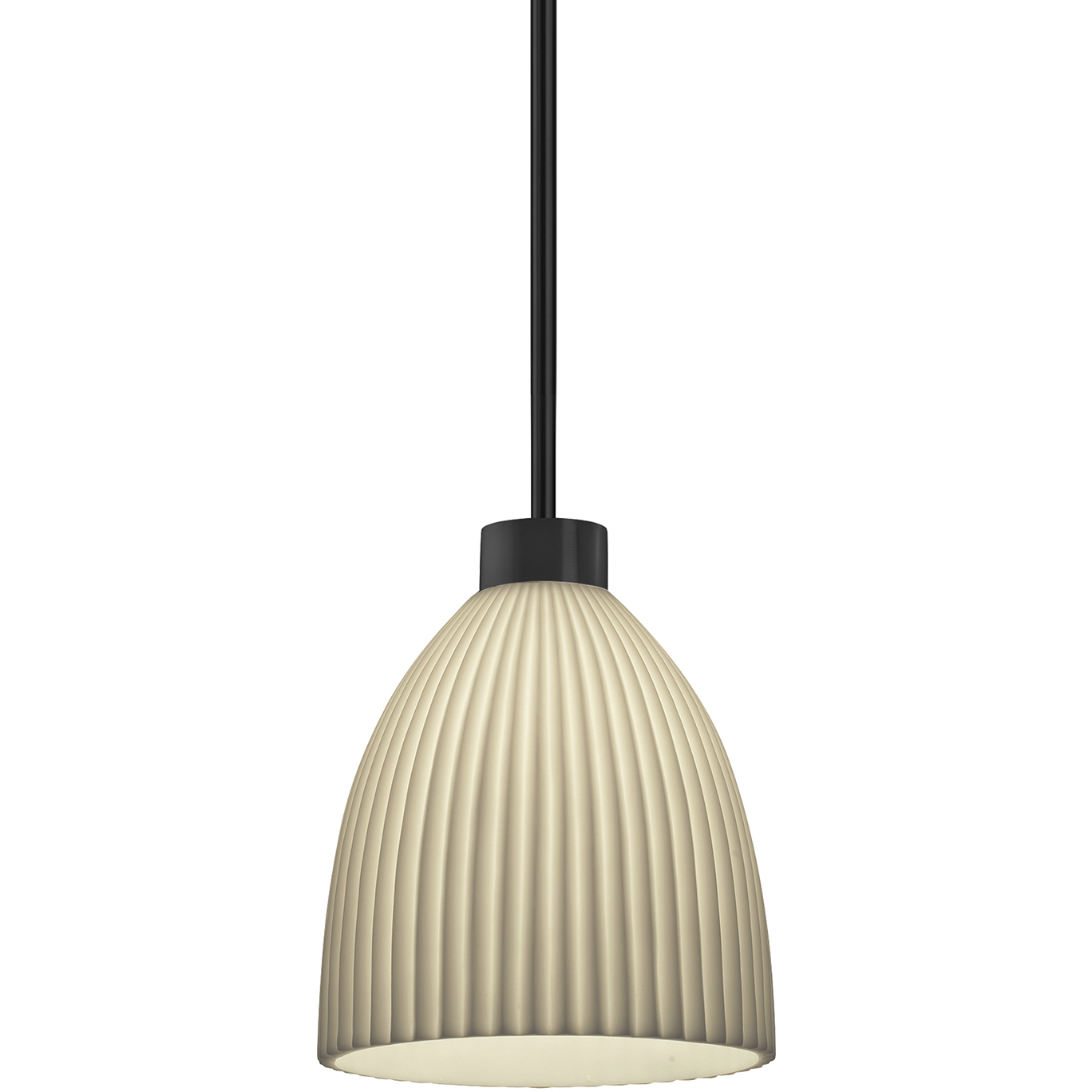 Porcelina LED 18 inch Matte Black Pendant Ceiling Light