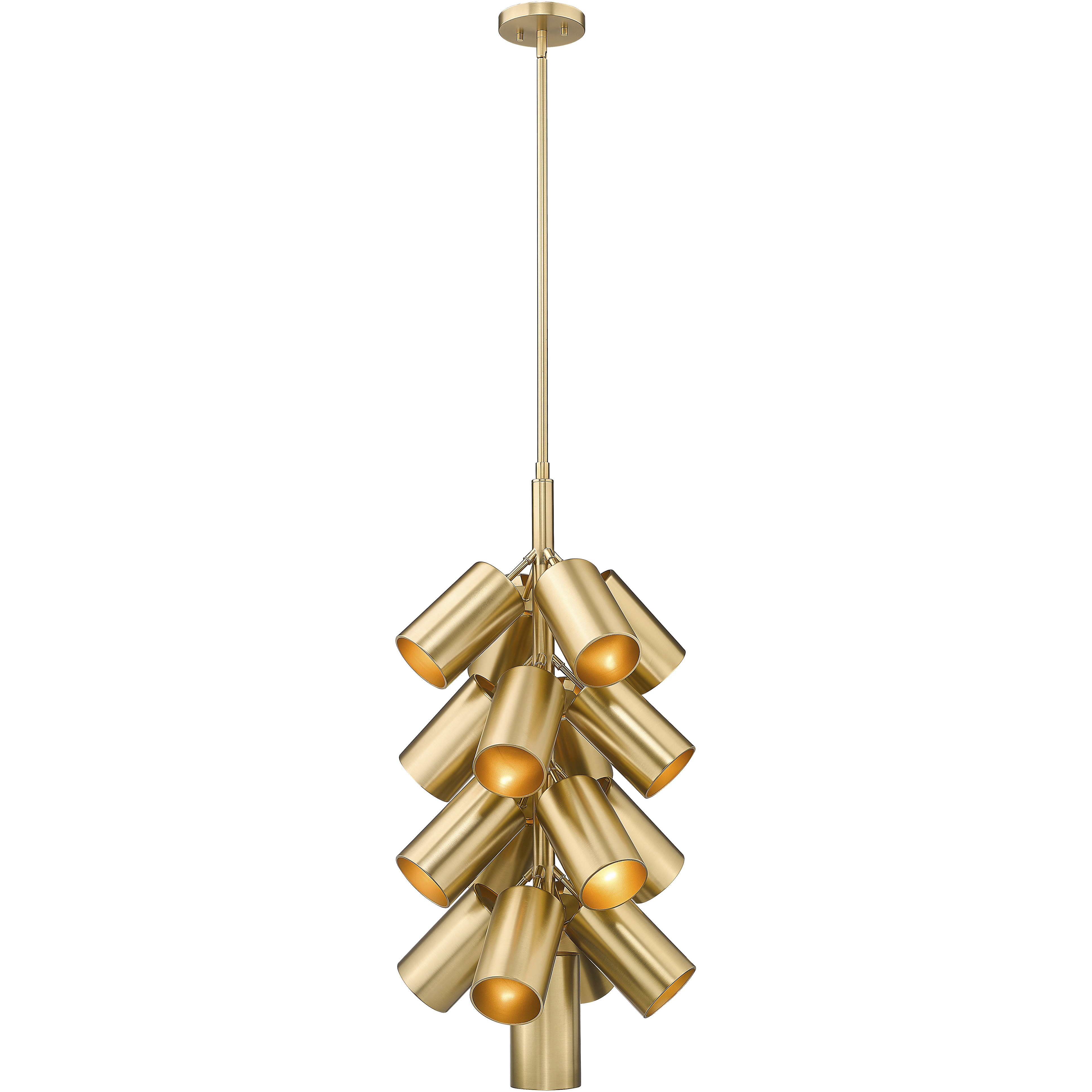 Lumina 17 Light 17.25 inch Modern Gold Chandelier Ceiling Light