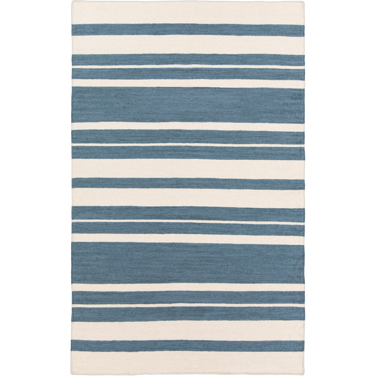 Frontier 36 X 24 inch Blue and Neutral Area Rug, Wool