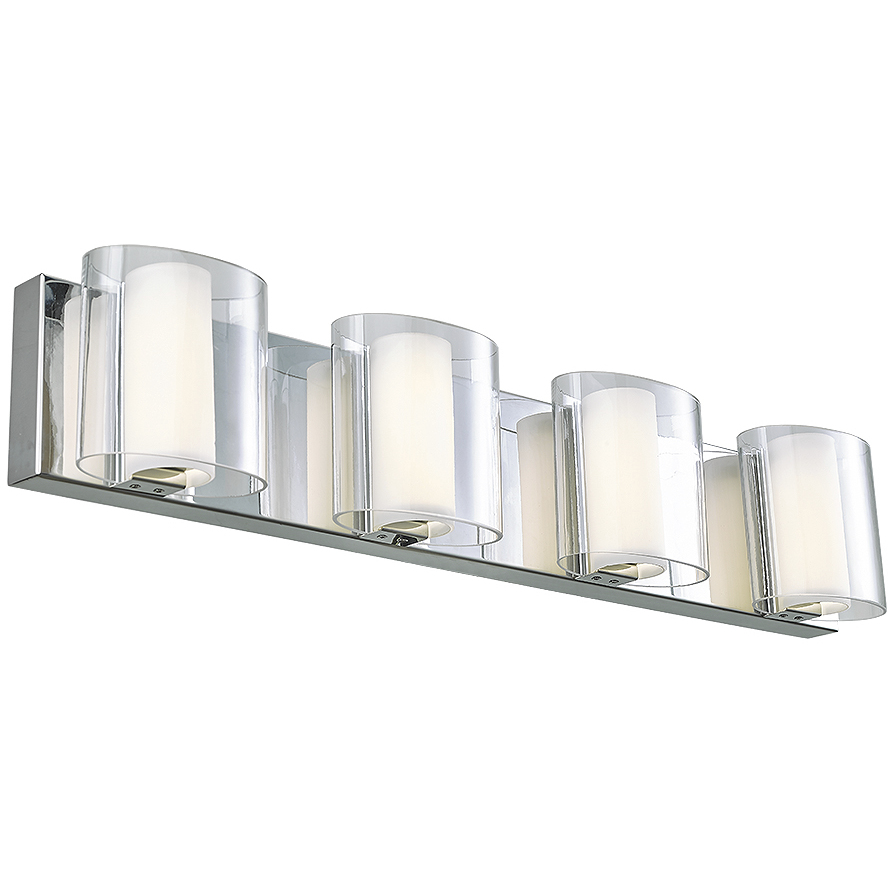 Zoe LED 26 inch Chrome Bath Vanity Light Wall Light