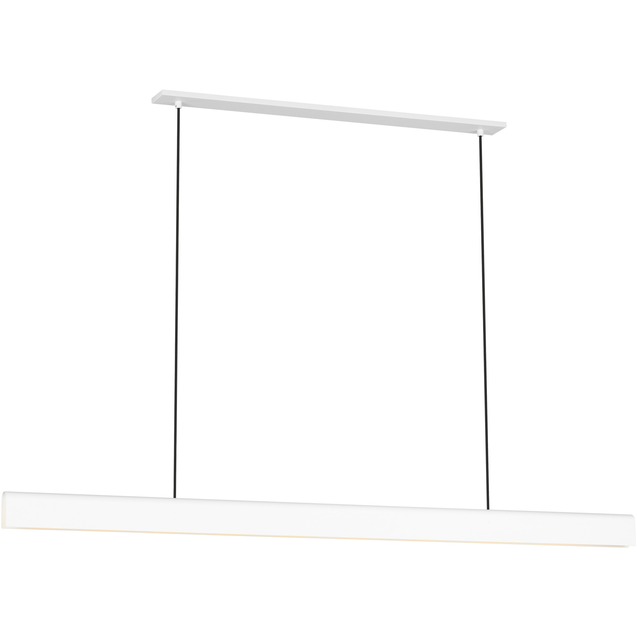 Peter Bristol Cloak LED 60 inch Matte White Linear Chandelier Ceiling Light