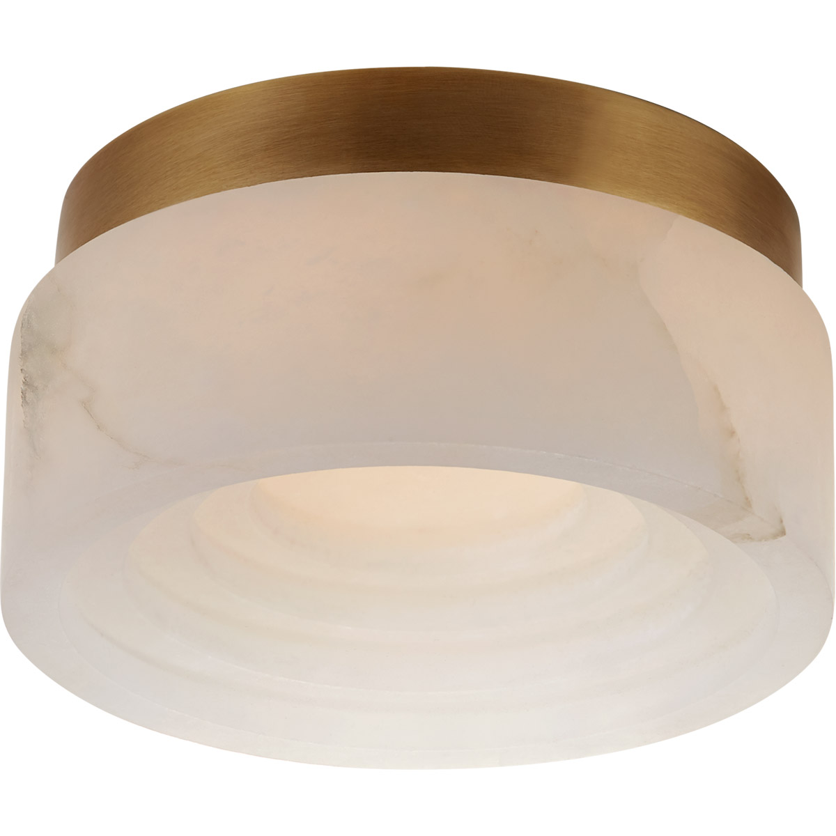 Kelly Wearstler Otto LED 5 inch Antique-Burnished Brass Flush Mount Ceiling Light