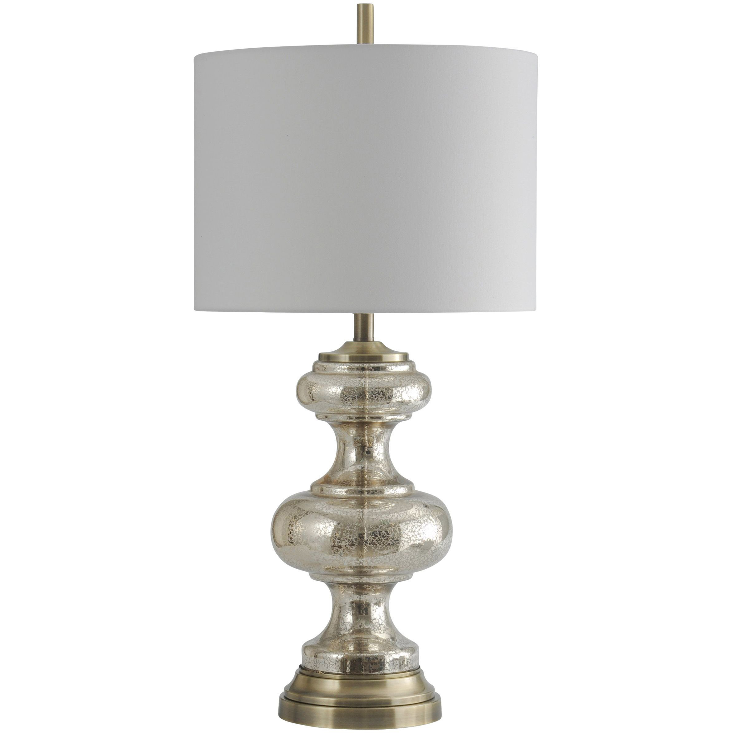 Signature 33 inch 150 watt Mercury with Antique Brass Table Lamp Portable Light