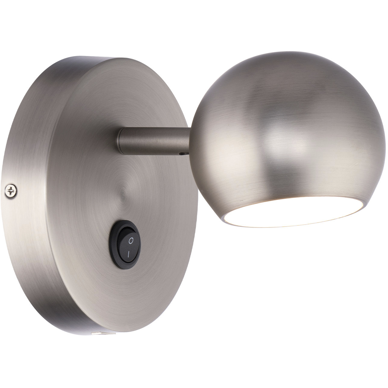 Duplex Reading Light Wall Light in Brushed Nickel, dweLED
