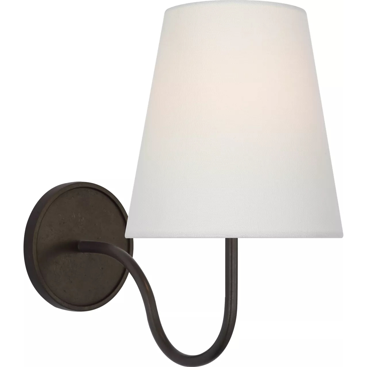 Visual Comfort Signature Collection Amber Lewis Lyndsie LED 6 inch Aged Iron Sconce Wall Light, Small AL2000AI-L - Open Box