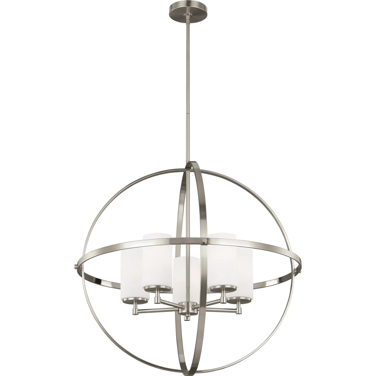 Alturas 5 Light 27.25 inch Brushed Nickel Chandelier Ceiling Light