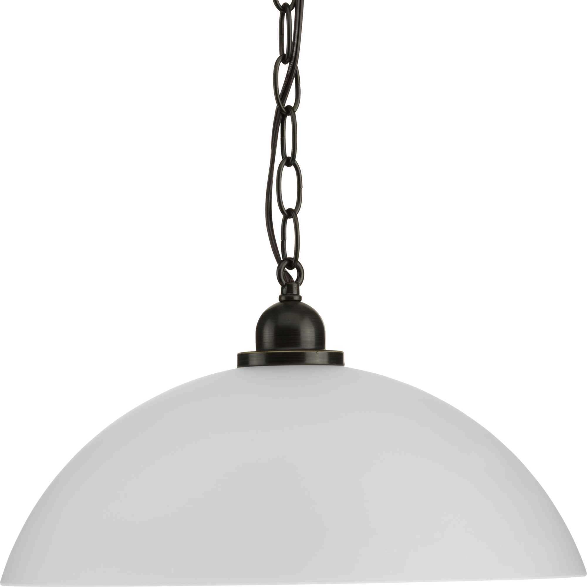 Classic Dome 1 Light 15 inch Antique Bronze Pendant Ceiling Light