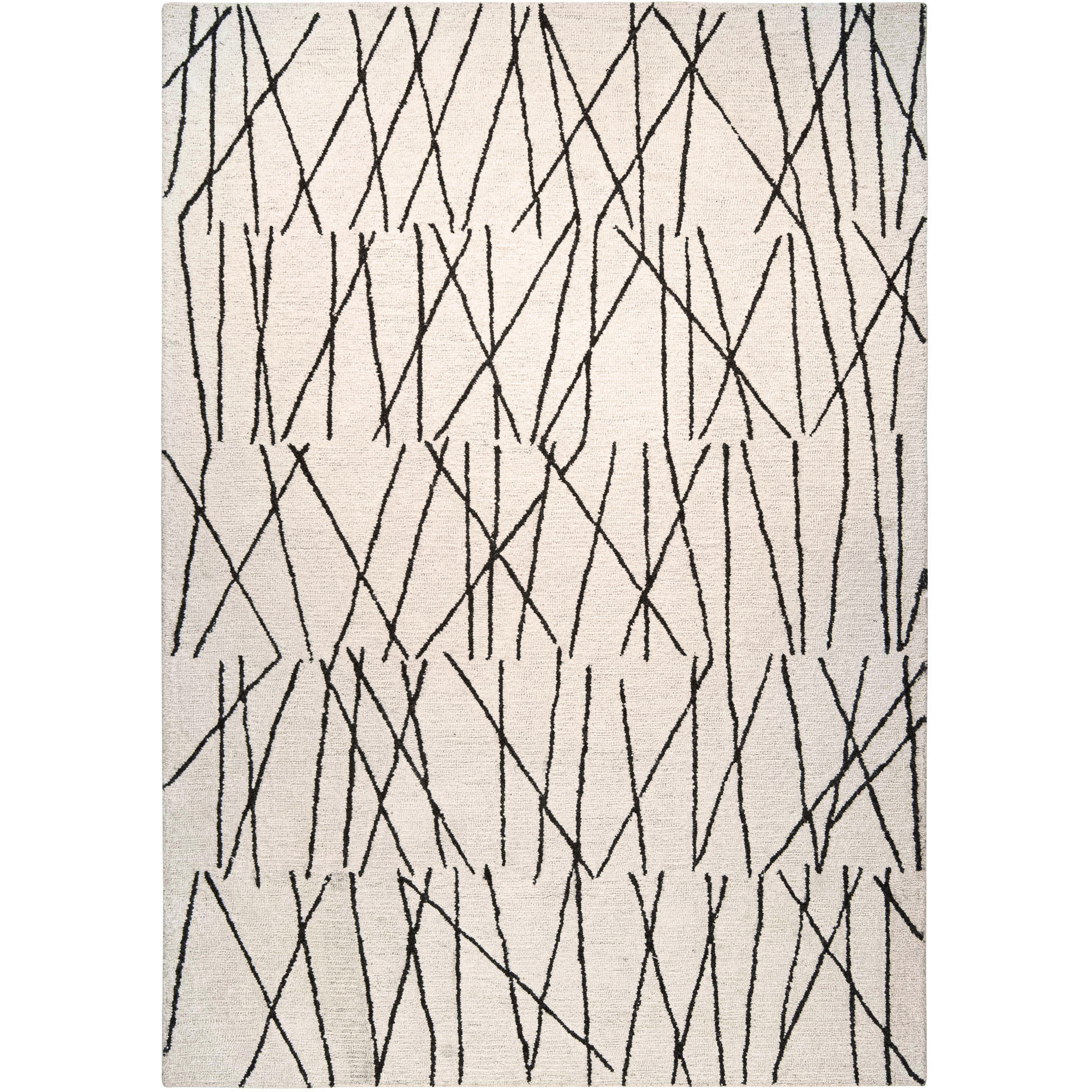 Myra 158 X 118 inch Black/White Rug in 10 x 13