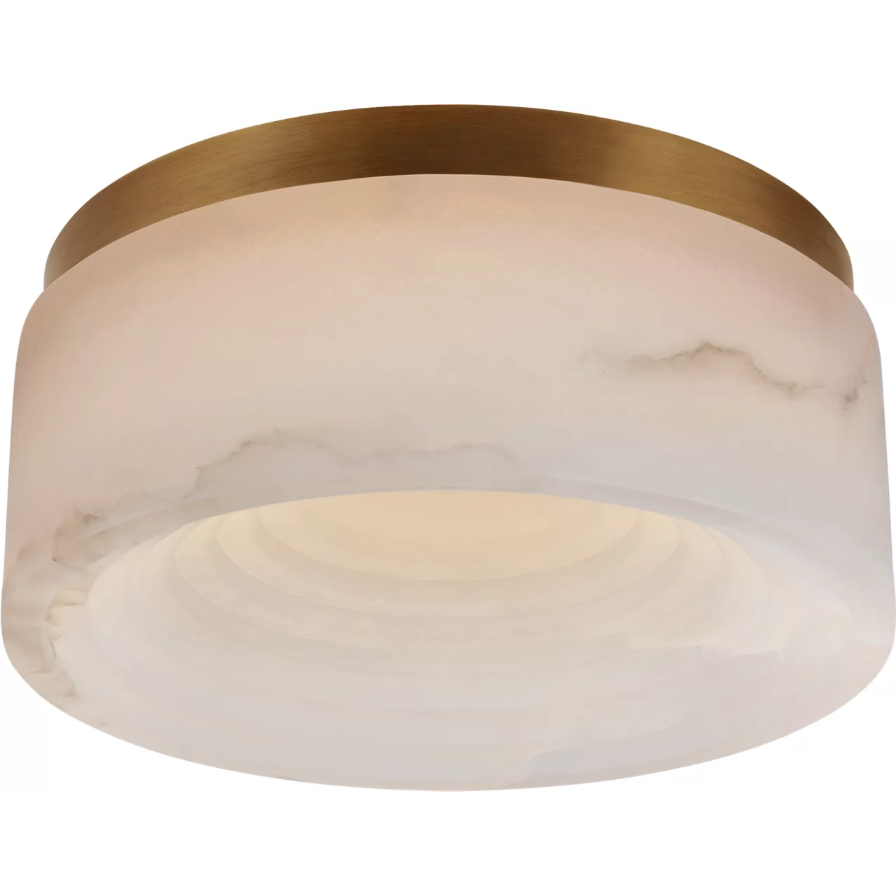 Kelly Wearstler Otto LED 8 inch Antique-Burnished Brass Flush Mount Ceiling Light, Small