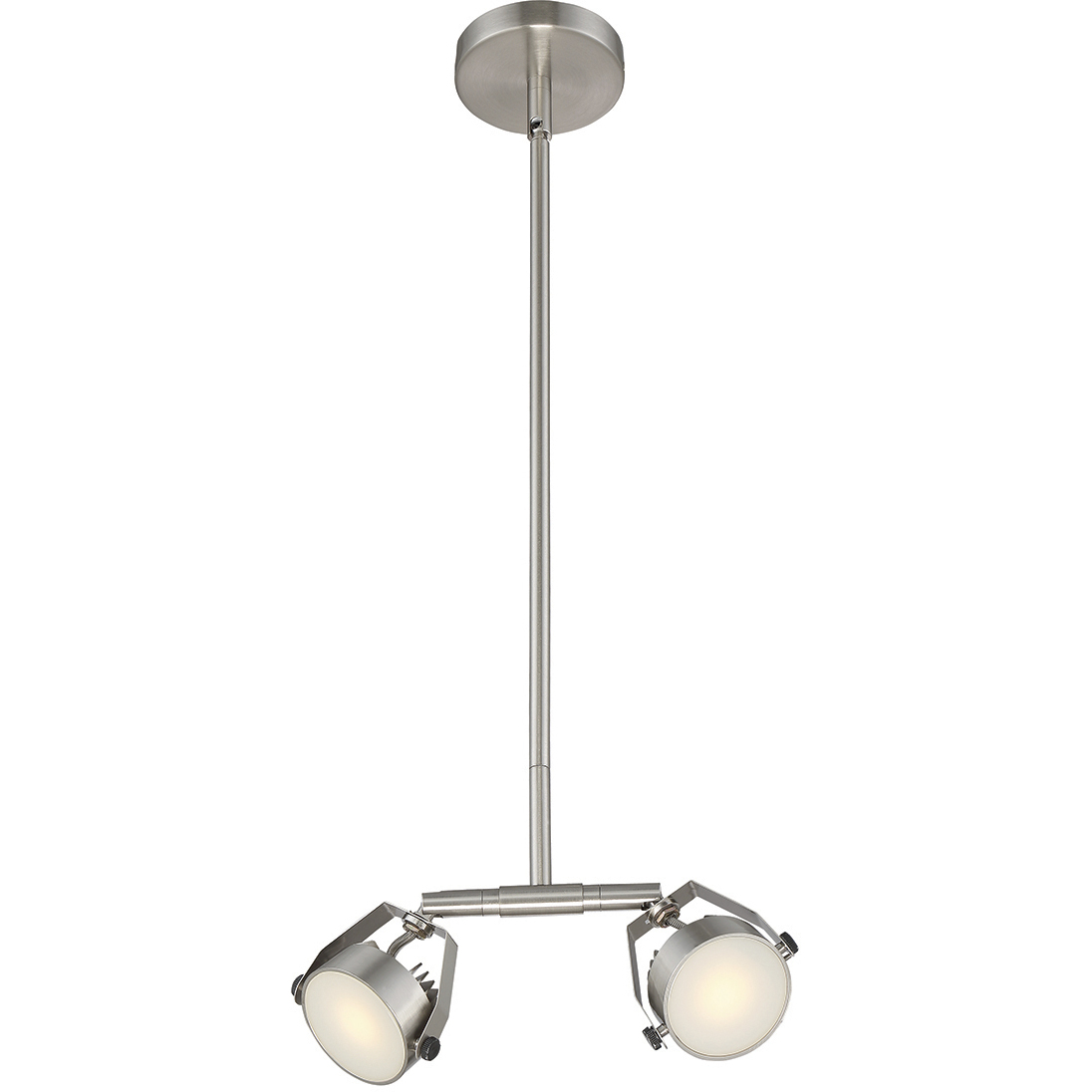 Lexus 2 Light 120V Satin Nickel Track Ceiling Light