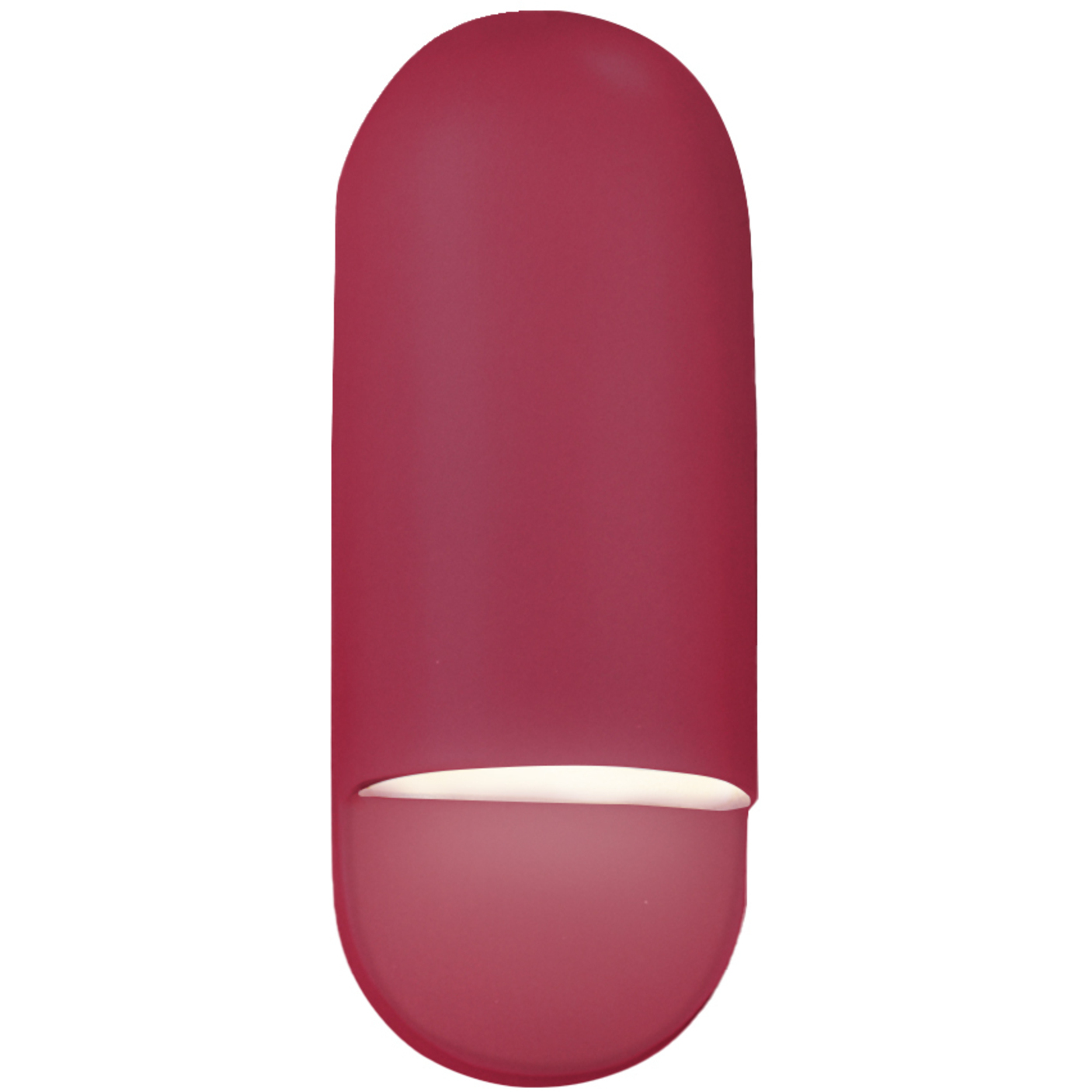 Ambiance Collection - Capsule Wall Sconce Wall Light in Dedicated LED, Cerise, 4D x 14H, Form+Finish+Function