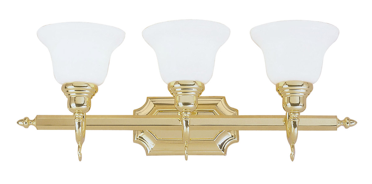 Polished brass vanity light store