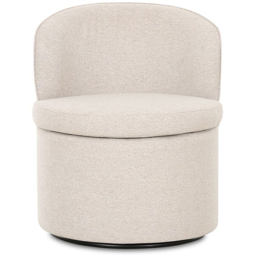 Dane OA Oatmeal Swivel Dining Chair in Beige