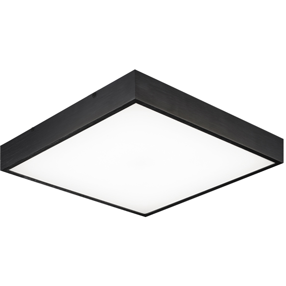 Black square flush hot sale mount ceiling light