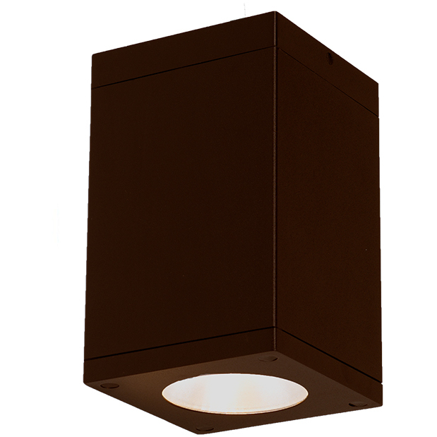 Cube Arch LED 5.5 inch Bronze Outdoor Flush in Narrow, 85, 3500K