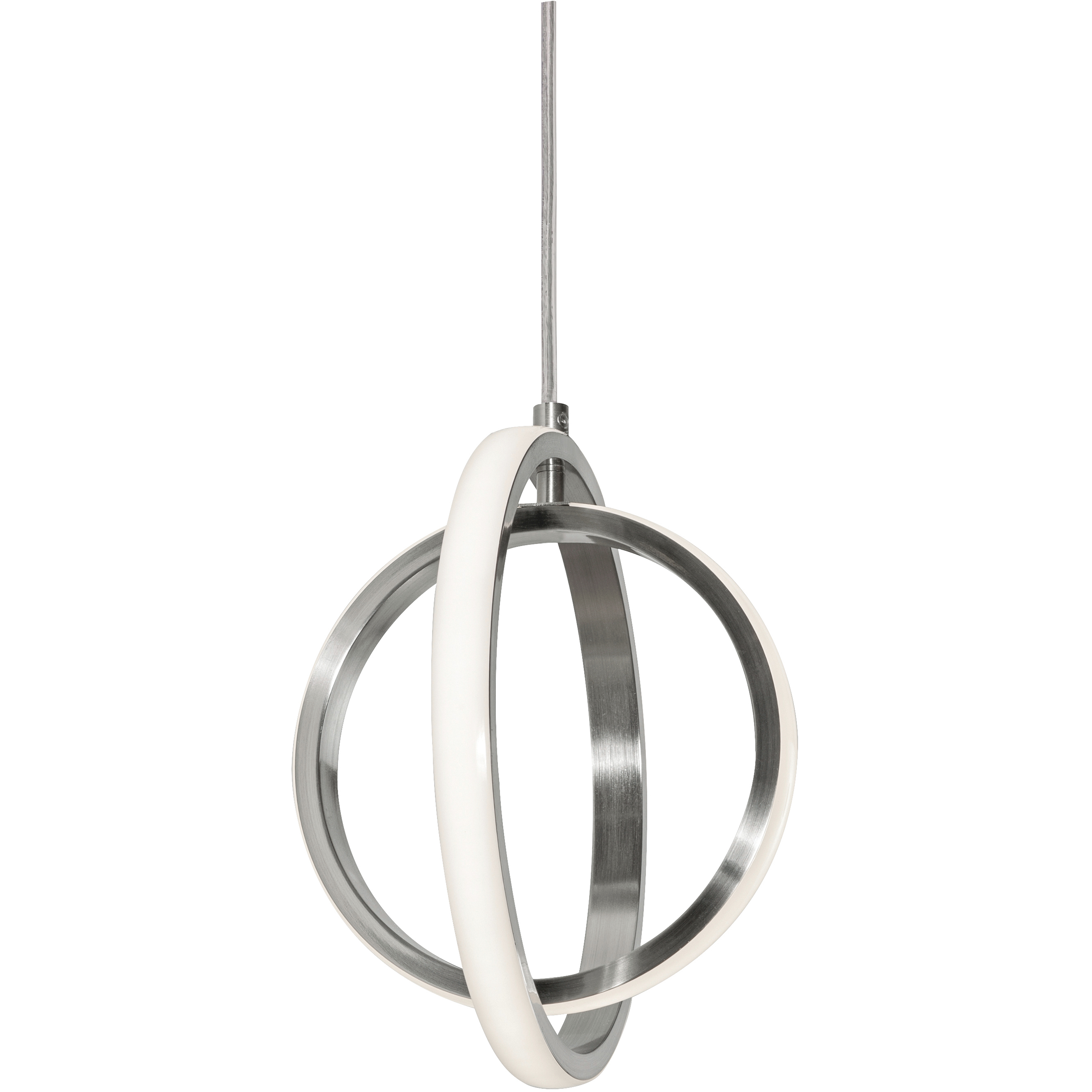 Lock LED 9 inch Satin Nickel Pendant Ceiling Light