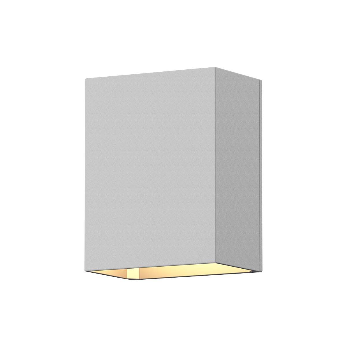 Box LED 4.5 inch Textured White Indoor-Outdoor Sconce, Inside-Out