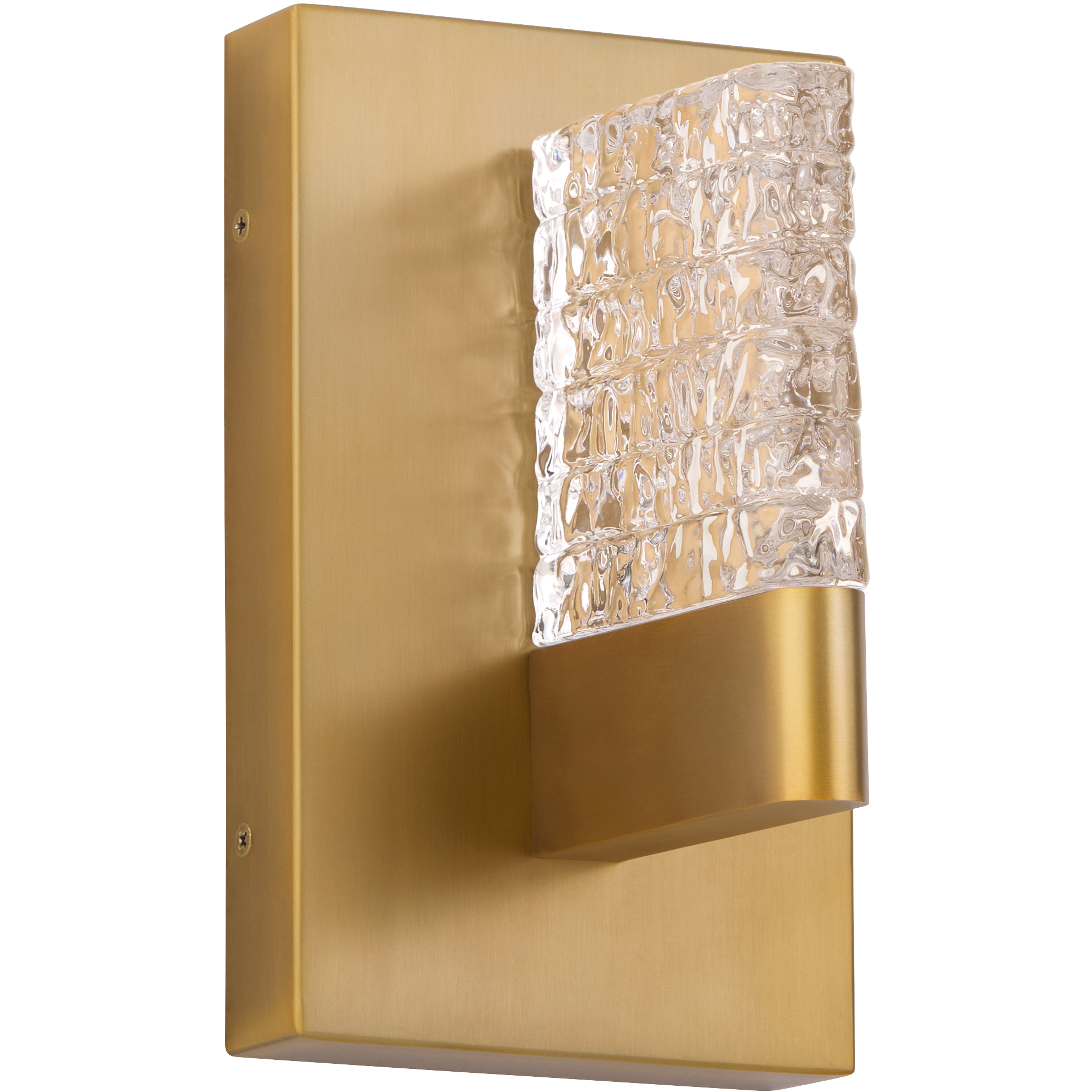 Gamma 1 Light 4.75 inch Brushed Brass Wall Mount Wall Light