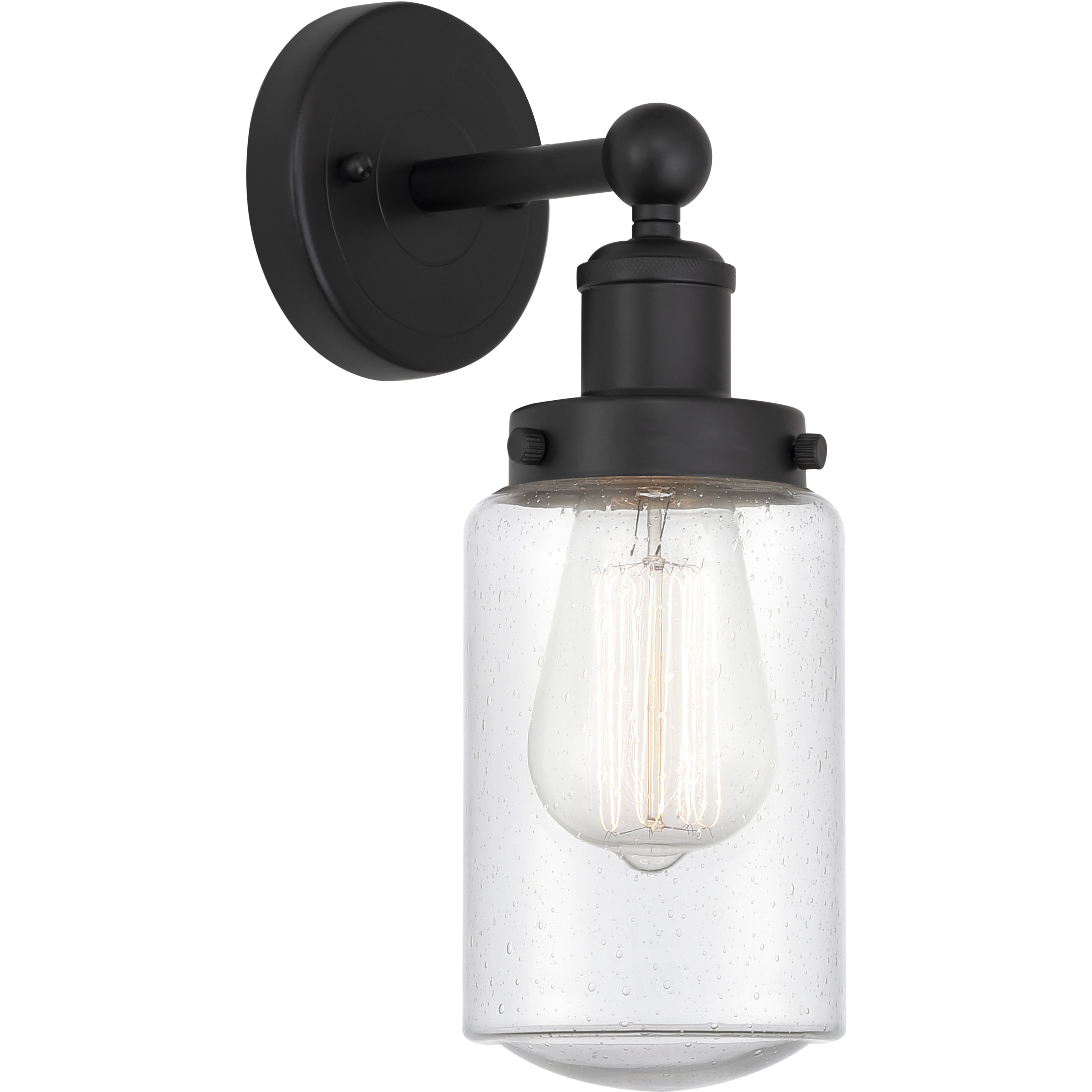 Dover 1 Light 6.5 inch Matte Black Sconce Wall Light