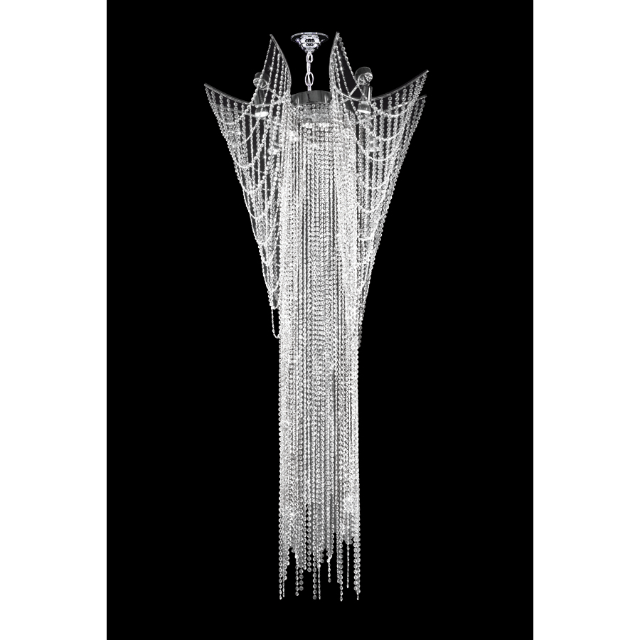 Medallion 12 Light 34 inch Silver Entry Chandelier Ceiling Light