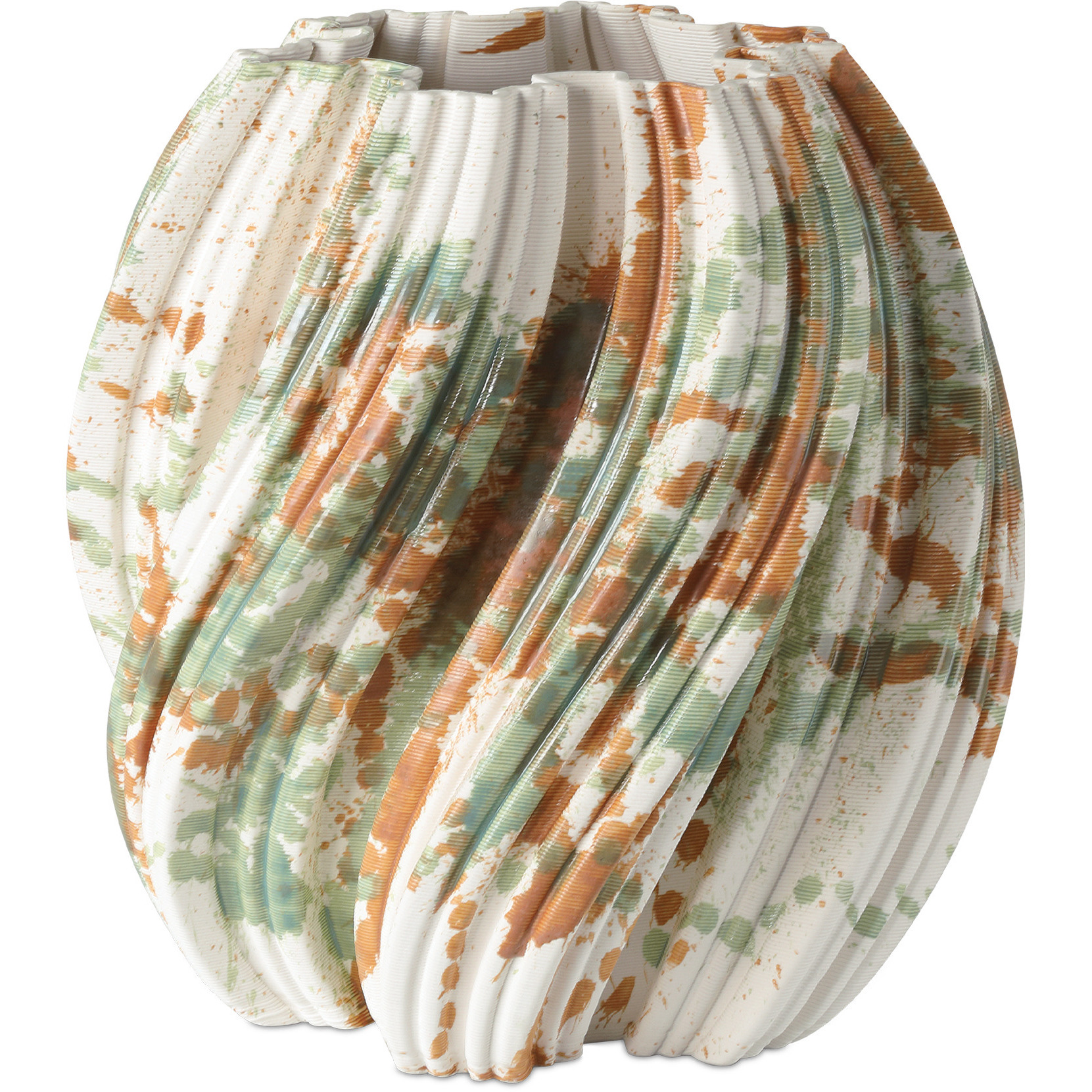 Camouflage 10 X 9.5 inch Vase, Small