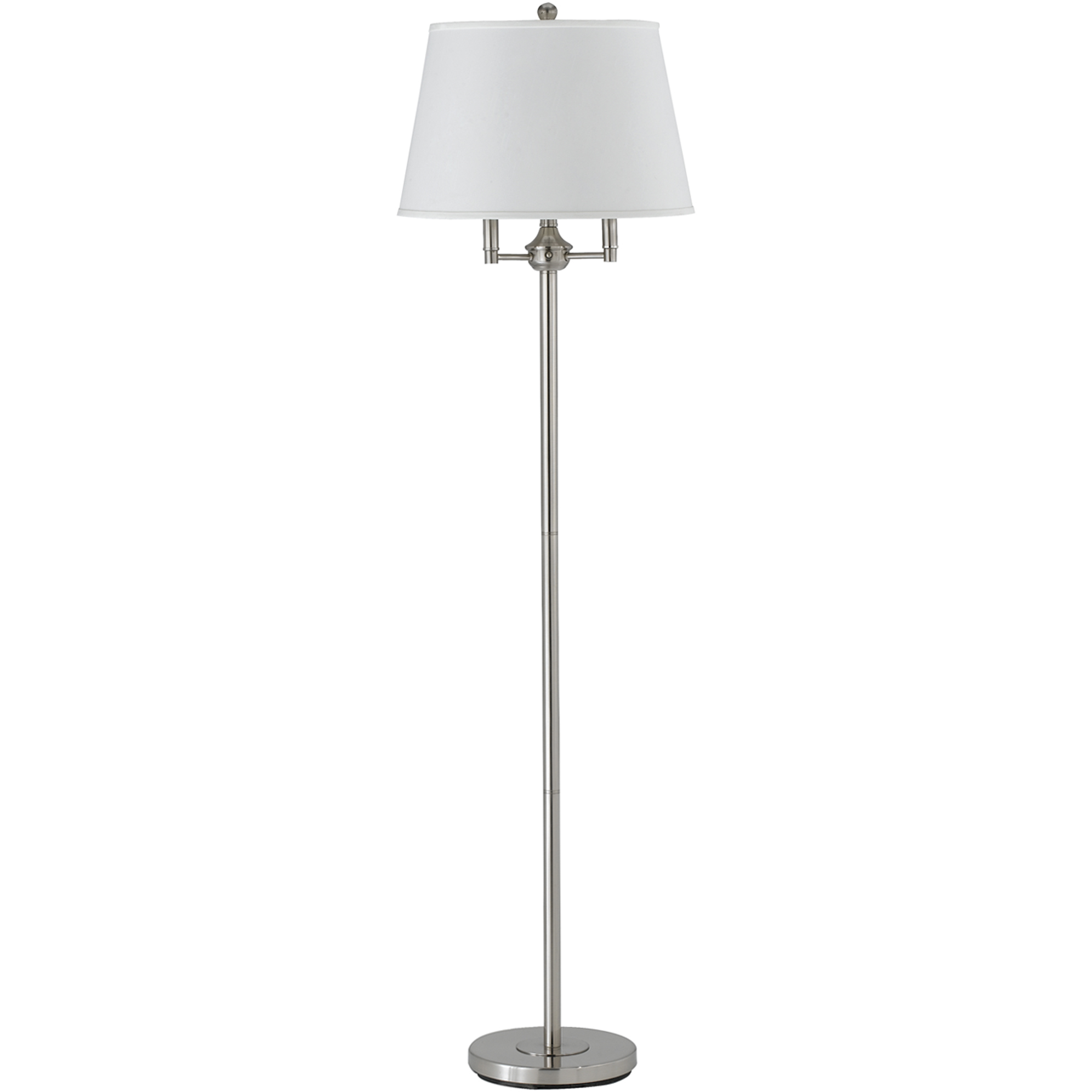 Andros 62 inch 150 watt Brushed Steel Floor Lamp Portable Light