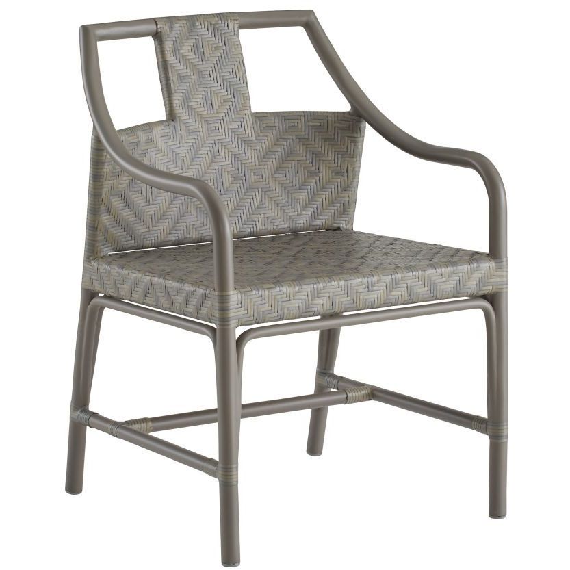 Newton Chartreaux Gray and Gray Outdoor Dining Chair