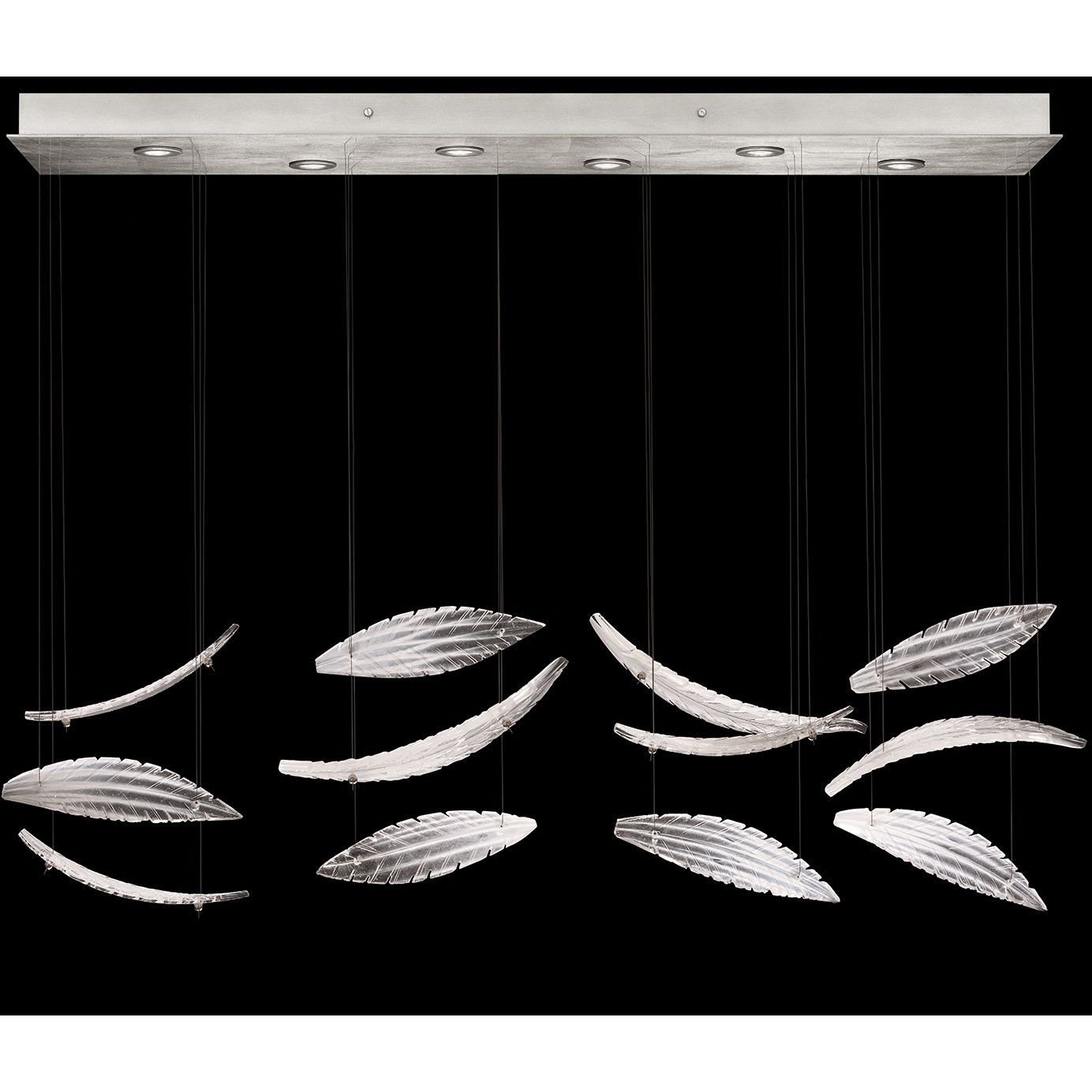Elevate 6 Light 51 inch Silver Pendant Ceiling Light