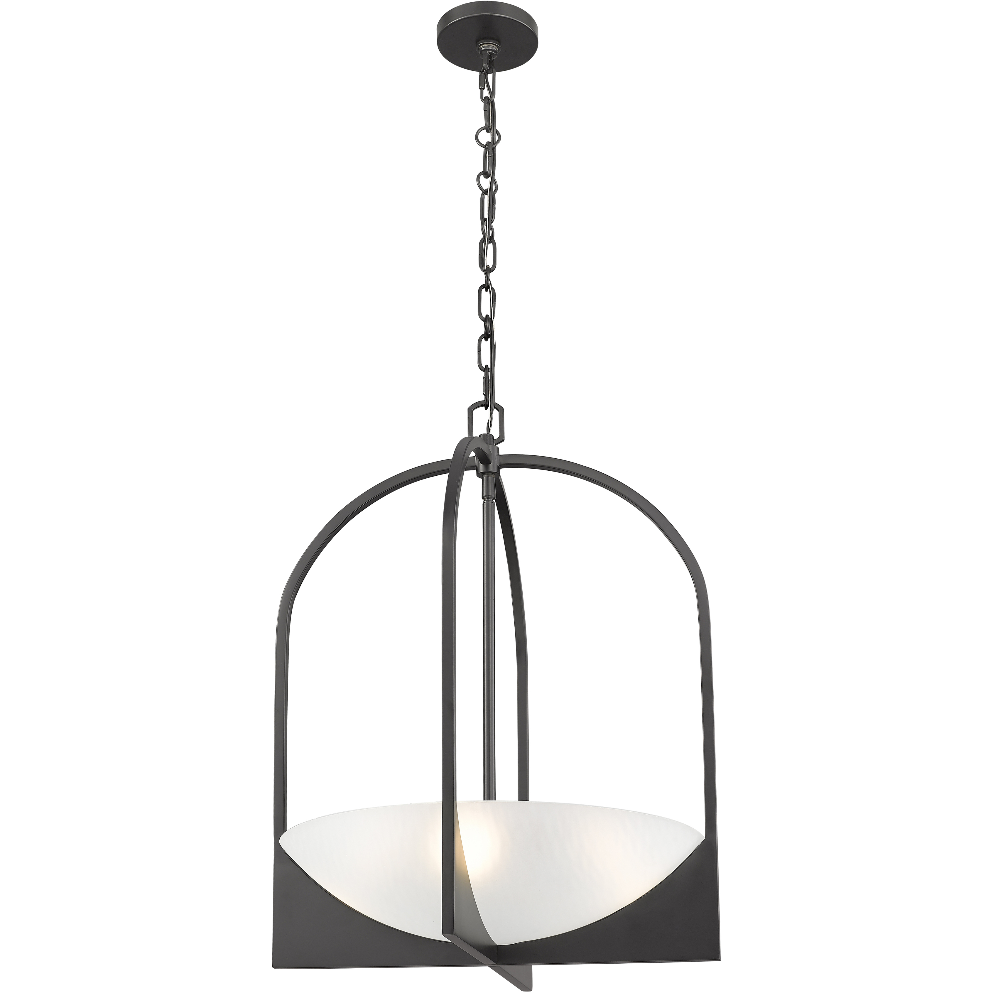 Devon 4 Light 18 inch Matte Black Pendant Ceiling Light