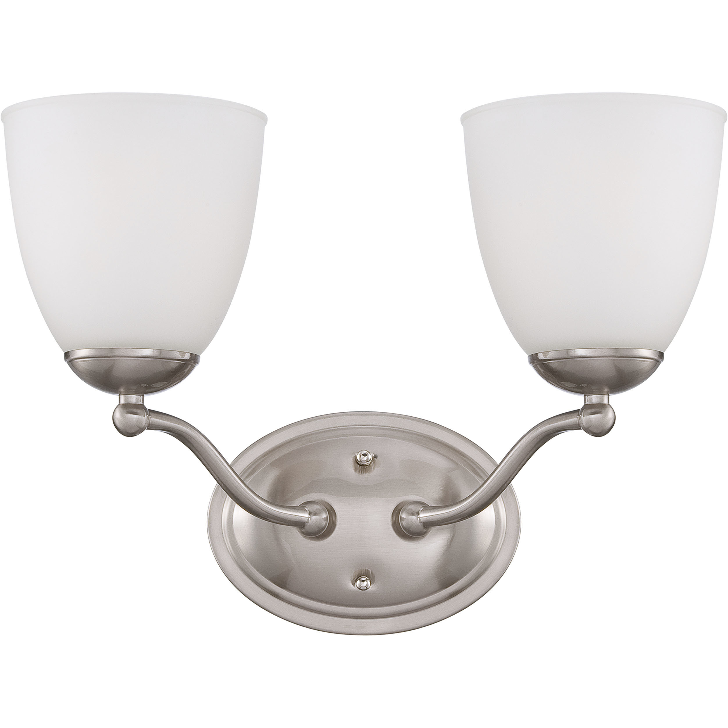 Patton 2 Light 15 inch Brushed Nickel Vanity Light Wall Light