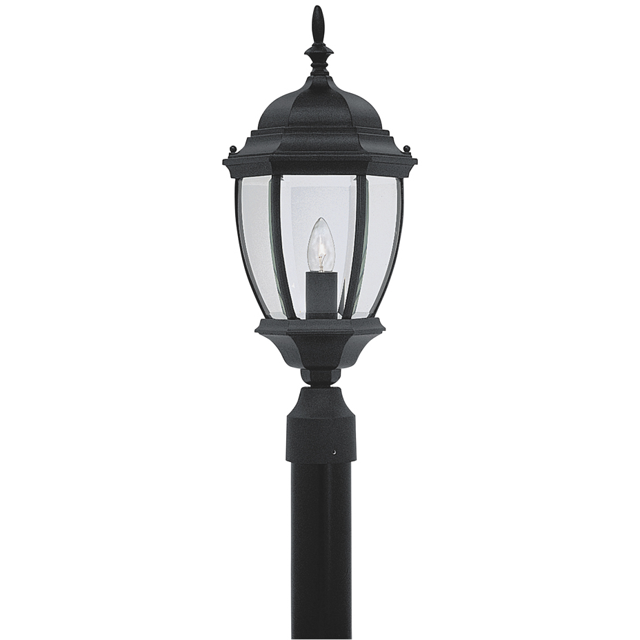 Tiverton 1 Light 22 inch Black Outdoor Post Lantern
