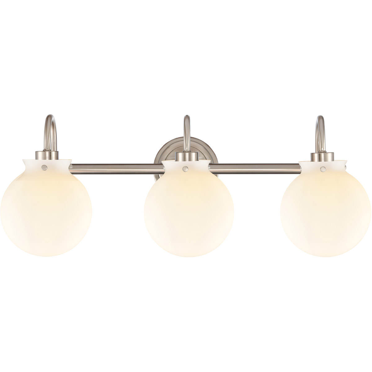 Olivia 3 Light 27.38 inch Satin Nickel Bath Vanity Light Wall Light