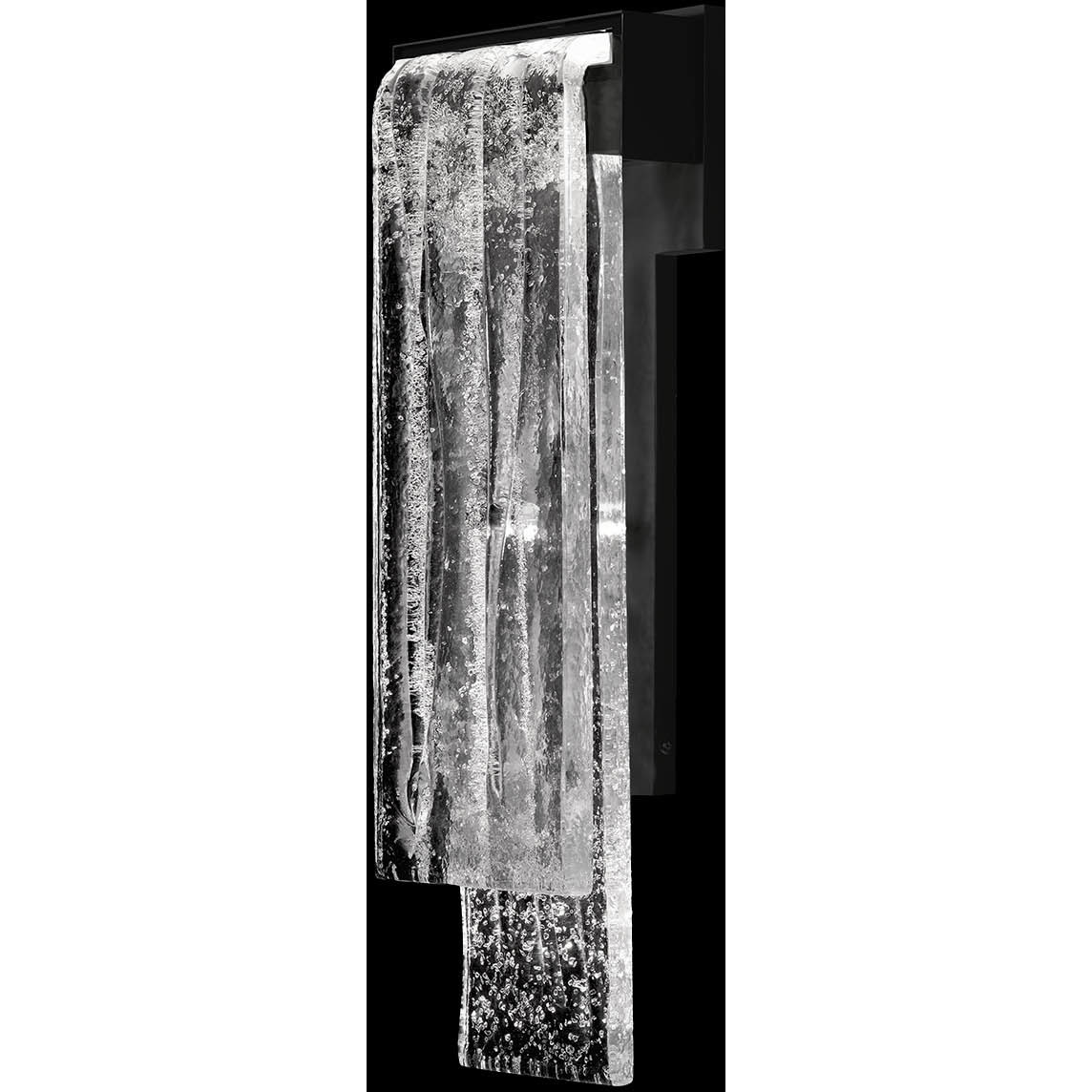 Waterfall 21.25 inch Outdoor Black Outdoor Wall Sconce