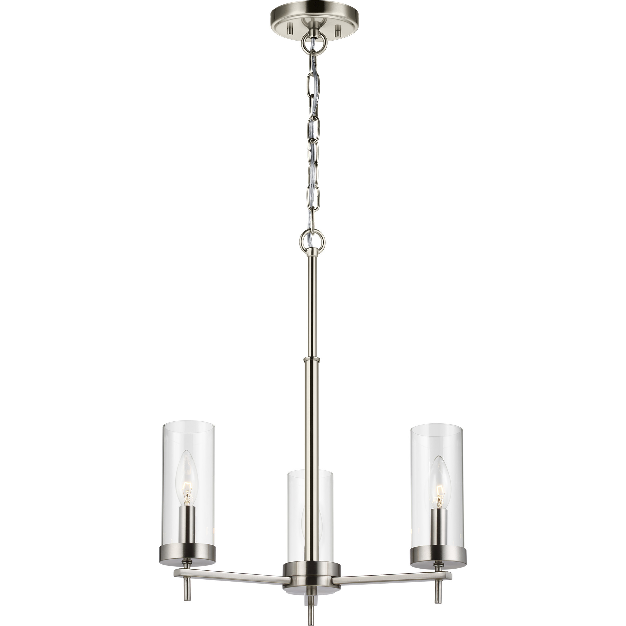 Sean Lavin Zire 3 Light 18 inch Brushed Nickel Chandelier Ceiling Light