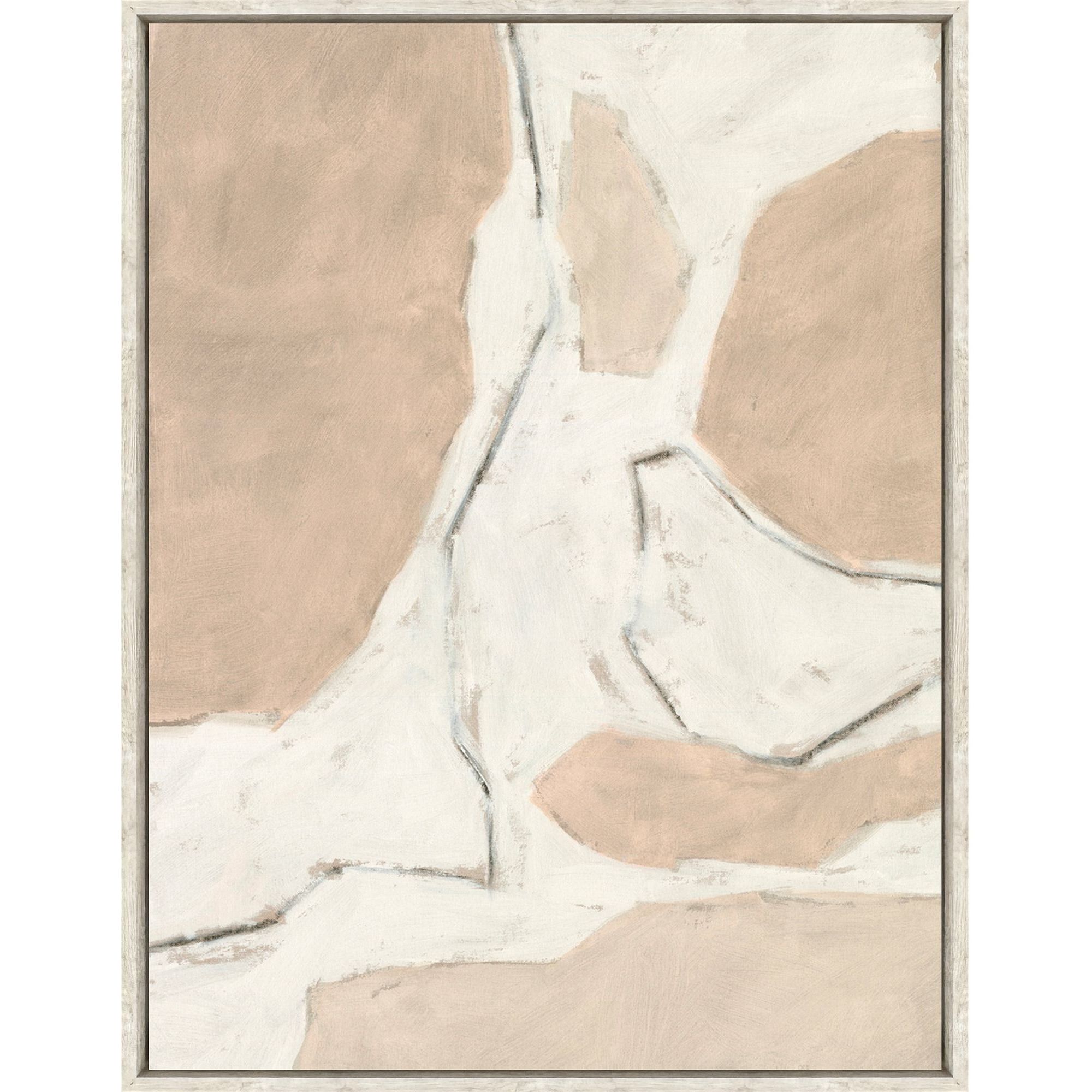 Conversations Pink and Beige and Neutral Canvas