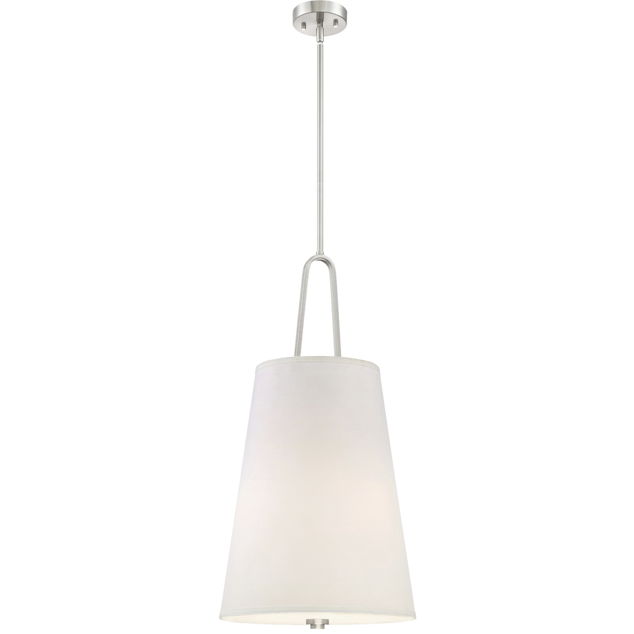 Studio 3 Light 15 inch Satin Platinum Foyer Light Ceiling Light
