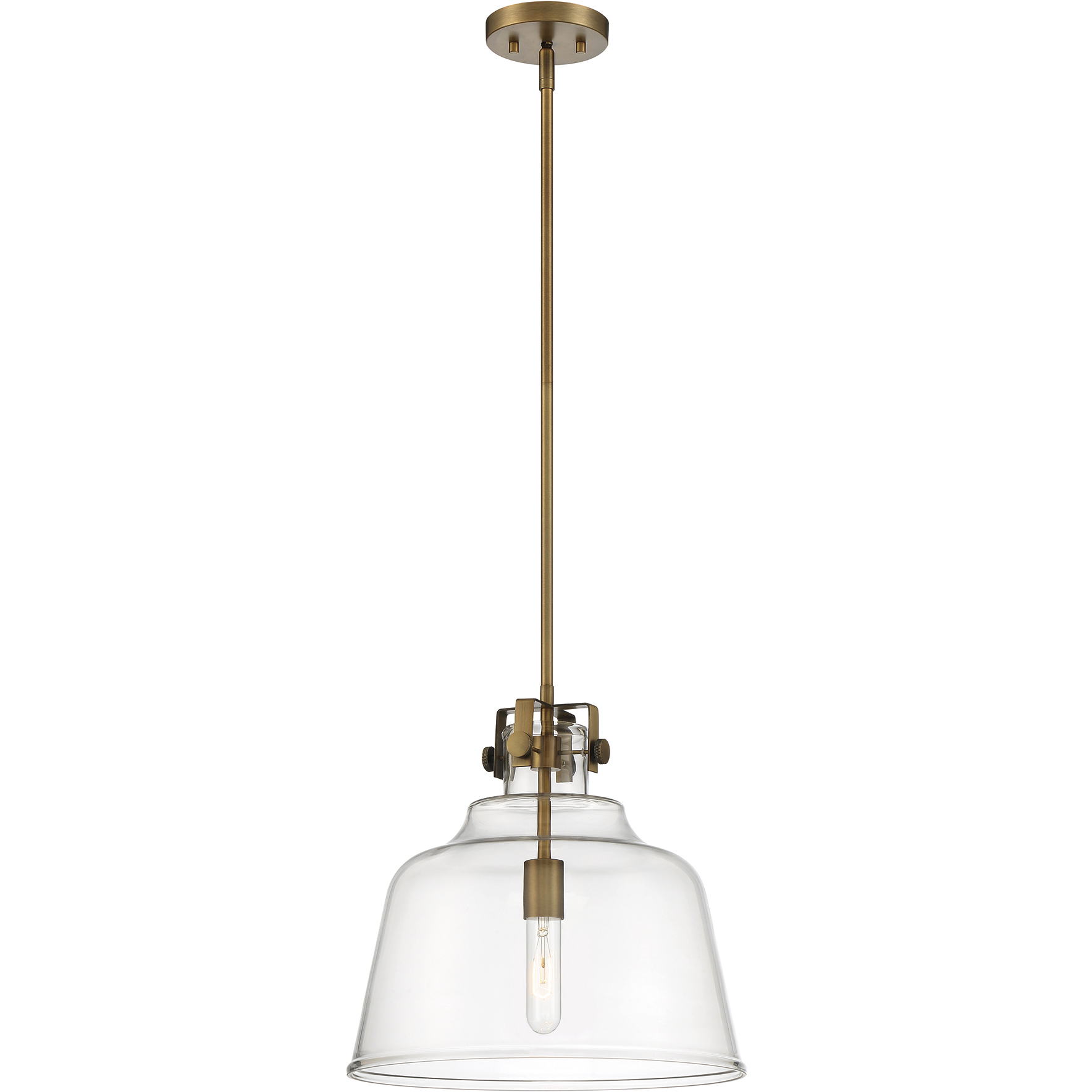 Porter 1 Light 15 inch Old Satin Brass Pendant Ceiling Light