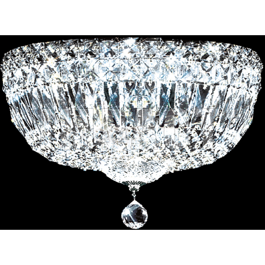 Zoe 3 Light 12 inch Silver Flush Mount Ceiling Light