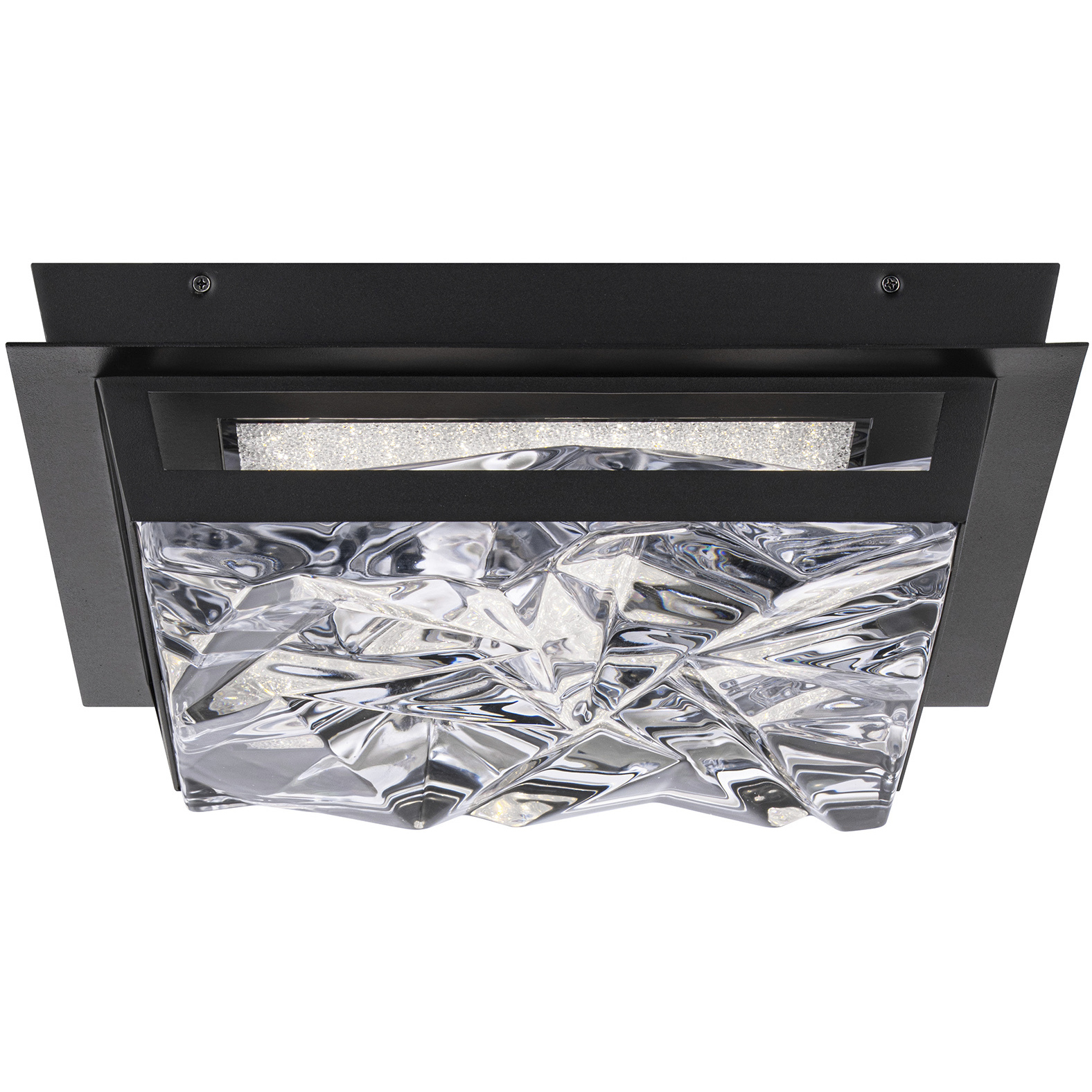 Beyond Drizzle LED 16 inch Black Flush Mount Ceiling Light