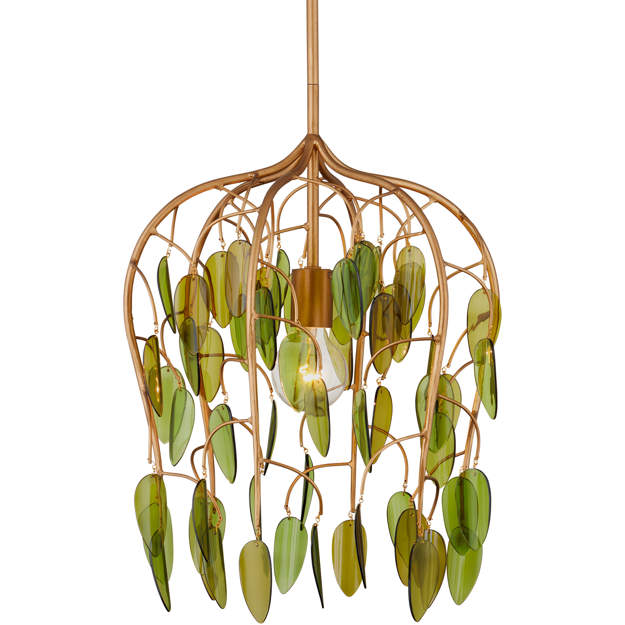 Midsummer 1 Light 16 inch Brass Pendant Ceiling Light